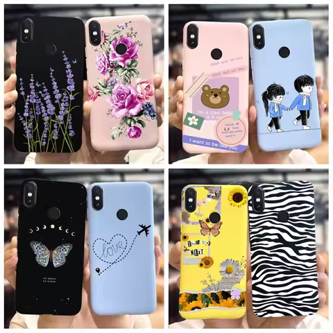 For Xiaomi Redmi Note 5 Global Phone Case Popular Flower Soft TPU Back Cover For Xiaomi Redmi Note 5