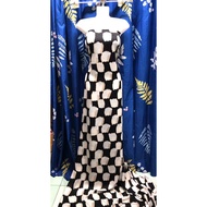 C788 - Hong Kong Van Silk Fabric with striped pattern (2.3m x 1.5m), stretchy