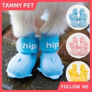 Waterproof & Non-slip dog shoes /puppy rain boots/dog rain shoes/Dolphin-shaped pet rain shoes