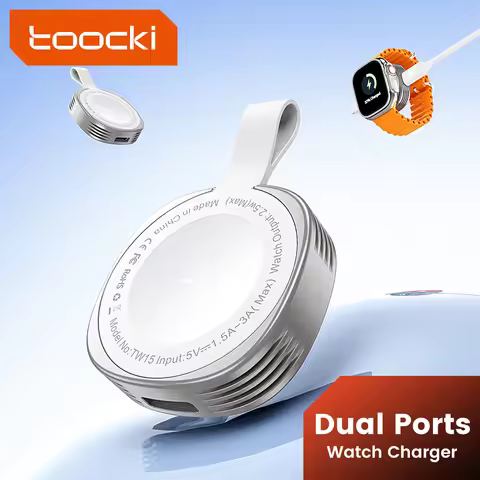Toocki Magnetic Wireless Charger for Apple Watch 10 9 8 7 6 SE Series Ultra Type-C Lightning Fast Wi