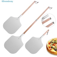 NEEDWAY Pizza Shovel, Aluminium Alloy Extended Wooden Handle Pizza Paddle, Durable Professional Nons