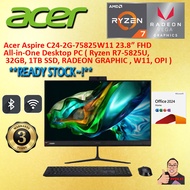 Acer AIO C24-2G-75825W11 AMD Ryzen™ 7 R7 R5825U 32GB 1TB SSD AMD Radeon Graphics Office Home 2024 AL