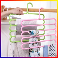 5 Layers Multi-Functional Dry Wet Pants Hangers Holders Trousers Hanger Storage Rack Space Saver