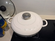 SMEG 忌廉白色 鑄鐵深煎鍋