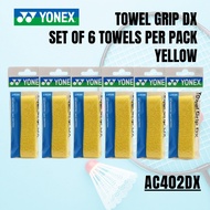 YONEX Towel Grip DX 1-pack 6-pack Yellow AC402DX-004-6SET