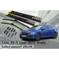 Civic FC 5 Door 2017-Present Wiper Blade Size 26+18 Inches By.BARBARIAN