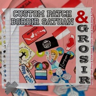 Clothes patch-Patch bordir Custom satuan/Grosir