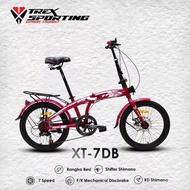 20" 7-speed folding bike Trex XT7-DB foldingbike 20inch folding bike
