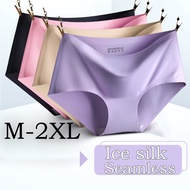 🎉Discount Promotion🎉Ice Silk Panties Ultra Thin sexy Mid Waist seamless panties underwear seluar dal