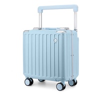 [รับประกัน5ปี] SeaChoice กระเป๋าเดินทางล้อลาก luggage bag suitcase 18 นิ้ว ระบบล็อคTSA วัสดุPC 8 ล้อ หมุนได้ 360 องศา  น้ำหนักเบา กันน้ำ กันรอยและแรงกระแทก สีชมพู One