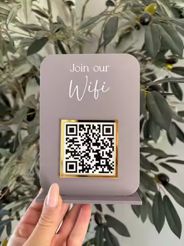 Customized Acrylic QR Code Payment Card Personalized Logo Suitable For Social Media Review WiFi Netw