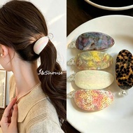 KF1395 Korean style fashion new simple acetate colorful ellipse ponytail hair clip women accessories