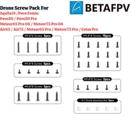 BetaFPV Drone Screw Pack For Pavo20 Pro Meteor65 Pro O4  Meteor75 Pro O4 Air65 Air75 Aquila16 Pavo F