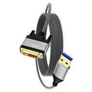 CH* USB3 DVI Two Male Connectors Supports 1920x1200 Not Driver Installation Neededs