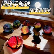 Wrist Bouncy Ball Rebound with Rope PU Children Bouncy Ball PU Luminous Bouncy Ball Throwing Ball De