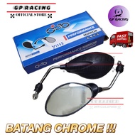 YAMAHA Y125Z MIRROR CHROME SIDE MIRROR BACK MIRROR CERMIN SISI CHROME Y125ZR "GP RACING"