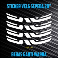 Cutting sticker - 20 inch Bicycle Rim decal sticker ENVE