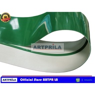 PVC Belt Green Glossy Thickness 2 mm x 2 ply, W 1,000 mm x W 1,000 mm