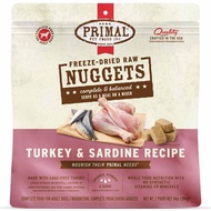 Primal Turkey & Sardine Freeze-Dried Raw Nuggets Dog Food 14oz