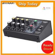 dayone ammoon AM-228 Ultra-compact Low Noise 8 Channels Metal Mono Stereo Audio Sound Mixer with Power Adapter Cable