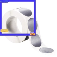 <ZISG> 300 PCS 1 Inch Scratch Off Sticker Round Labels Sliver Labels Scratch-Off Cards