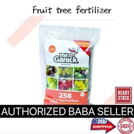 (GG baba) 258 fruit tree fertilizer 1KG  Cepat berbuah Baja pokok ORGANIK fruits kebun bunga tumbuha