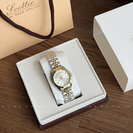 PABLO RAEZ หน้าปัดดาวเสาร์ที่มีมูลค่าสูงนาฬิกาผู้หญิงนาฬิกาควอตซ์สายรัดเหล็กกันน้ำ