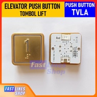 TOMBOL Push Button Lift Button Tvla Braille Gold Elevator Spare Part Lift