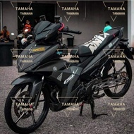 YAMAHA Y15 Y15zr Black matt sniper Cover set Free Emblem(×4)