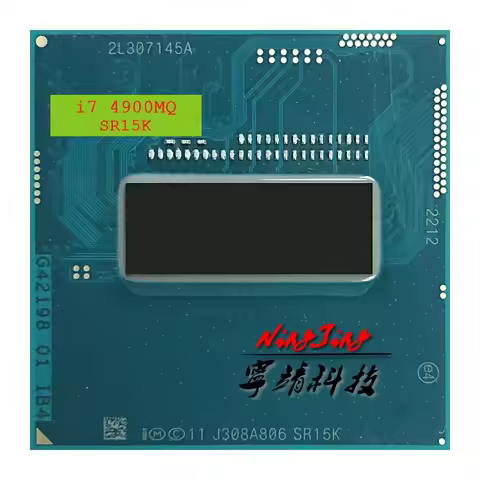 Intel Core i7-4900MQ i7 4900MQ SR15K 2.8 GHz Used Quad-Core Eight-Thread CPU 8M 47W Socket G3 / rPGA