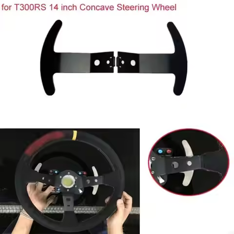 E5BA 14 inch Concave Steering Wheel Modification Paddles for T300RS Replacement Heavy Duty Paddle Sh