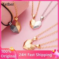 2PCS/set love couple necklace for gf and bf half heart necklace for couple pendant necklace magnet s