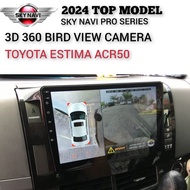 TOYOTA ESTIMA ACR 50 / ACR 50 ANDROID PLAYER  360 BIRD VIEW CAMERA