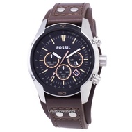 Fossil Coachman Chronograph Black Dial Brown Leather CH2891 Men's Watch