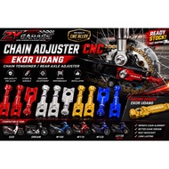 Honda EX5 Dream Wave W100 W110 W125 Chain Adjuster CNC Ekor Udang Chain Tensioner Rear Axle Adjuster
