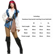 🎉Cosplay🎉 Pirates Costume For Women Pirates Of The Caribbean Cosplay Dress Retro Gothic Pirates Cap