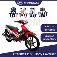 MODENAS CT100 CT110 Full Body Cover Set Kit Color Parts Kriss CT 100 110 Coverset BodySet  - Blue Black