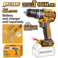 INGCO 20V LI-ION BRUSHLESS IMPACT DRILL 96NM CIDLI209681* (BARE UNIT)