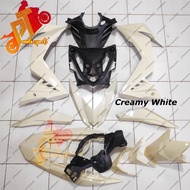 Honda RS 150 V1 V2 Creamy White Ready Stock Cover Set Kosong