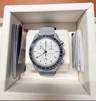 SWATCH x OMEGA MoonSwatch SO33M106 Mission to Moon Grey White Watch