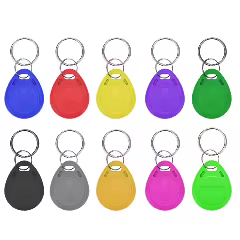 100pcs RFID Tag 125KHz Proximity EM4100 ID Keyfob TK4100 Key Fob Tags Access Control Smart Token Rin