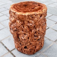 WW2I Wooden Pier Jujube Wooden Stool Stool Log Home Tea Table Root Carving Log Pier Round Stool Soli
