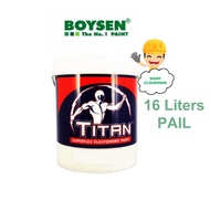 Titan Superflex Elastomeric Paint T-5300 White Boysen 16 Liters 16L Pail Size