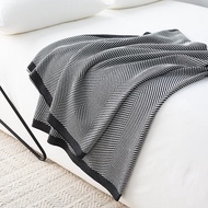 cod Nordic Ins Style Knitted Blanket Casual Sofa Cover Blanket Plane Office Nap Camping Leisure Soft