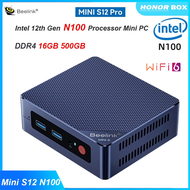 Beelink Mini S12 Pro Mini PC Intel 12th N100 Win 11 DDR4 16GB 500GB SSD Wifi BT5.2 NVME Desktop