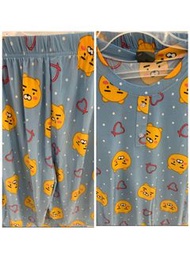 Kakao Friends Loungewear Female Free Size 夏天涼感睡衣系列 Ryan (大頭心心)