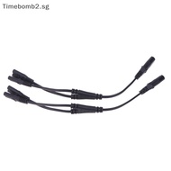 <TBSG>   IEC 320 C8 2Pin Male To 2 X C7 Female Y Split Power Cable About 28CM IEC 320 C7 To C8 Exten