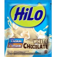 Hilo White Chocolate 14g Minuman Serbuk Rasa Cokelat Putih Tinggi Kalsium 10 Vitamin Sachet Mengandu