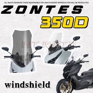 Big sale For ZONTES 350D raised windshield widened front windshield chest guard rain shield ZONTES D