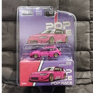PopRace 1/64 Honda EG6 Pandem Pink
